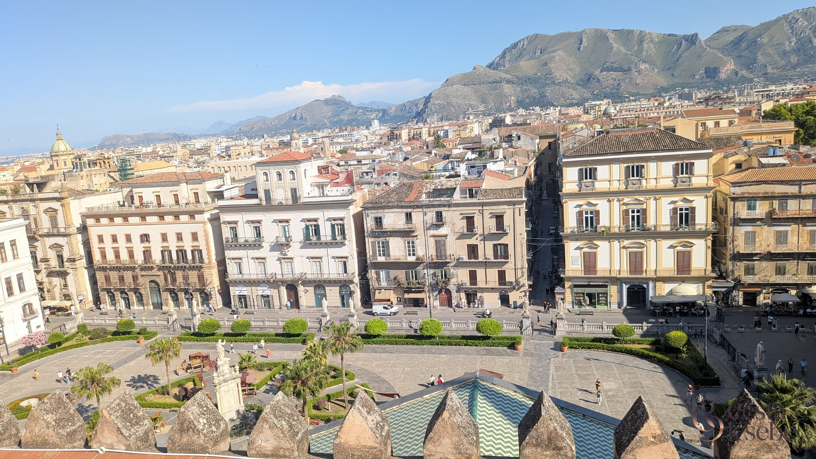 Výhľad na Palermo počas spoločného výletu