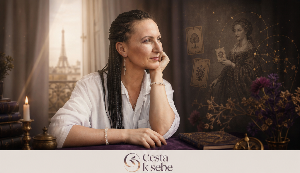 Tina v&nbsp;éterickej brandovej kompozícii s&nbsp;historickou atmosférou kariet Lenormand